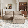 83.5 L Shaped Cloud Modular Sofa With 1 Ottoman