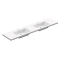 84 In. W X 26 In. D Integrated Resin Bathroom Rectangular Dual Sink Vanity Top One Piece Design