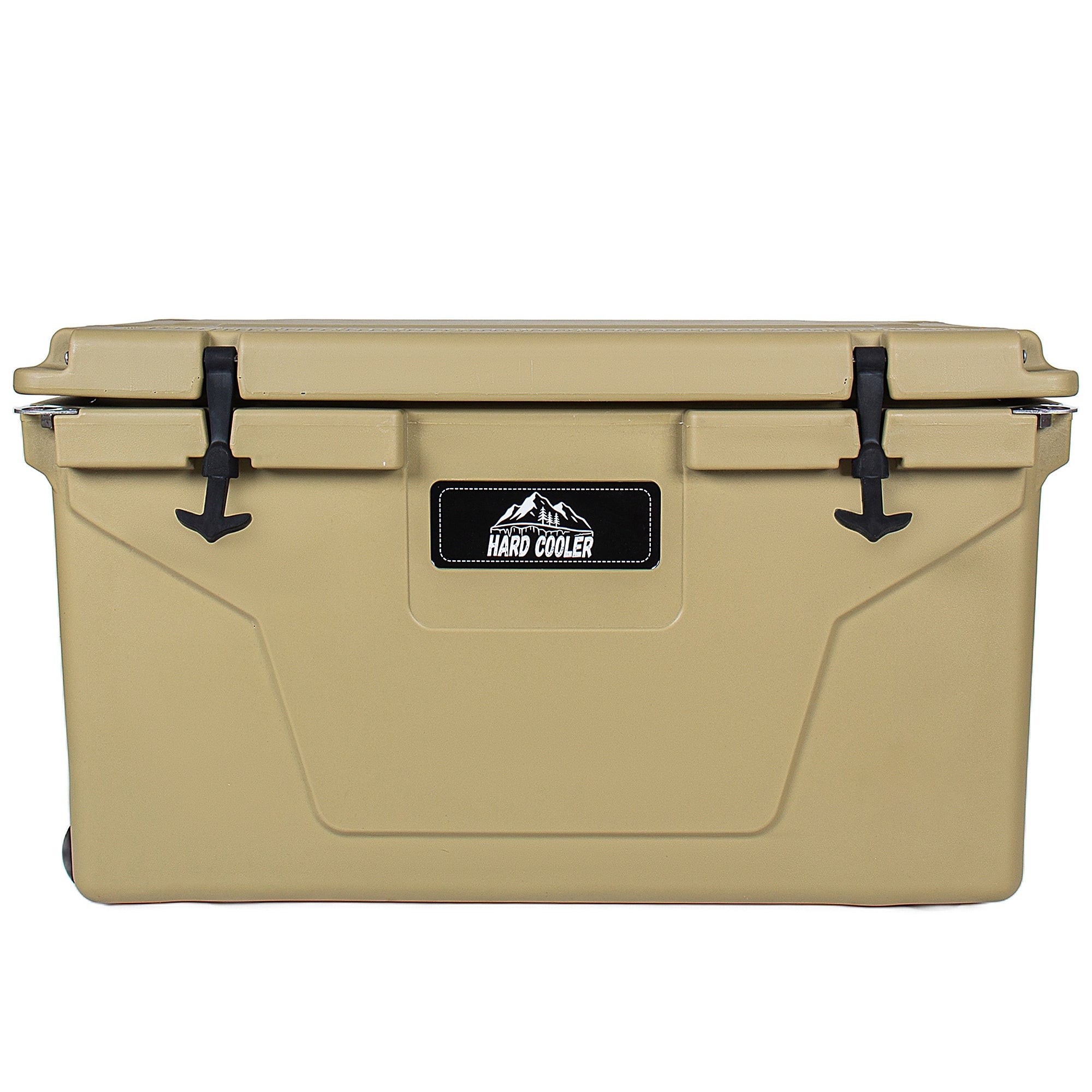 85 Quart Khaki Cooler Bear Resistant Rotomolded Ice Chest Ultra Tough Insulated Cooler With 6 Day Ice Retention For Camping
