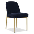 Jack Metal Frame Dining Chair - Ink Blue