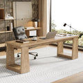 86.6 Two Person Computer Desk Large Modern Home Office Desk For 2 People