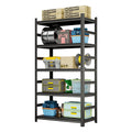 87 H Heavy Duty Storage Rack Five Layer Adjustable Metal Shelf For Tool Rooms Garages Supermarkets Requiring Assembly