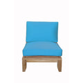 87 In.W Blue Finish Fabric Upholstery L Shaped Straight Arm Sectional Sofa