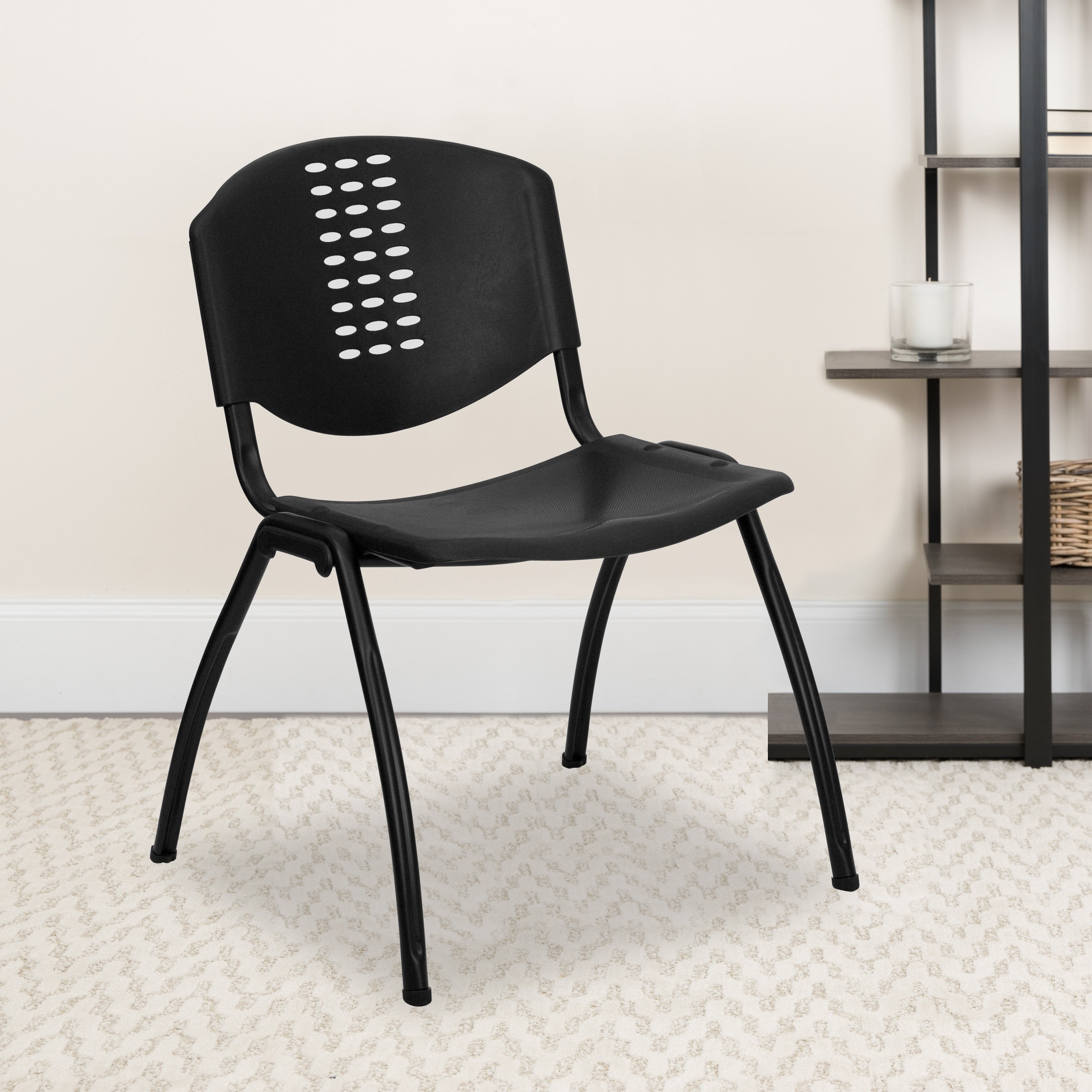 Lancaster Home Black Stack Chair
