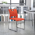 Hercules Series 881 Lb. Capacity Sled Base Stack Chair With Air Vent Back