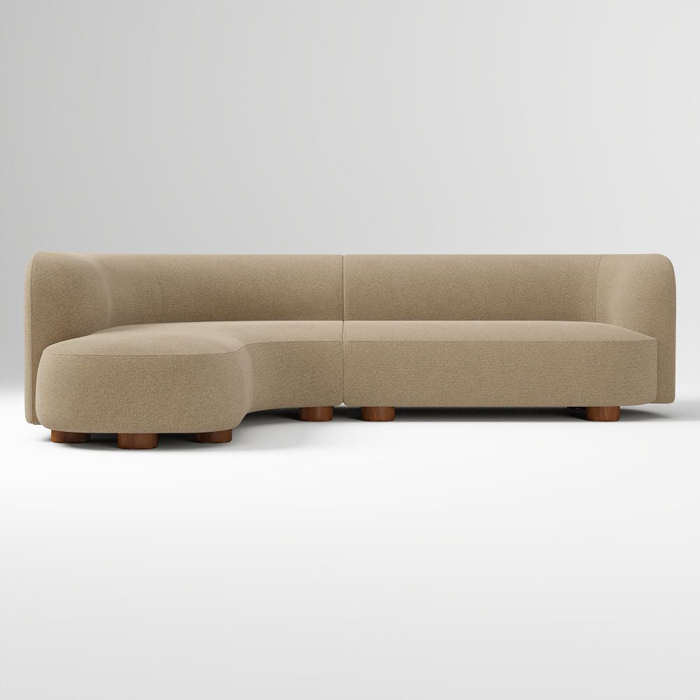 Laurent 2-Piece Wedge Chaise Sofa (283 cm)
