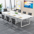 8Ft Conference Table For 10 People 94.5 Inch Large Meeting Podcast Office Table With Strong Metal Frame