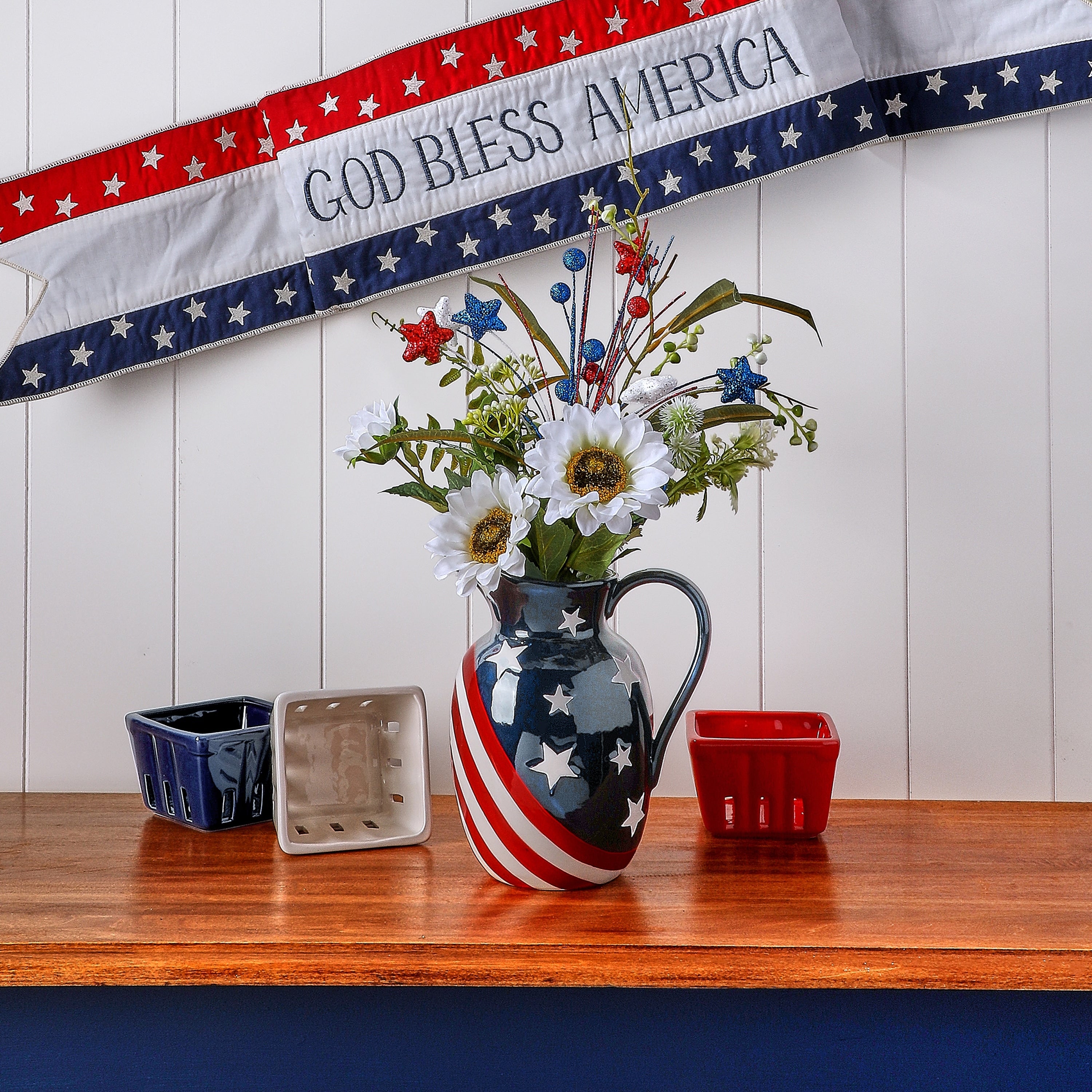 8 Ceramic American Spirit Pitcher