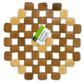 8 Natural Bamboo Wood Trivet Hot Pad Table Protector
