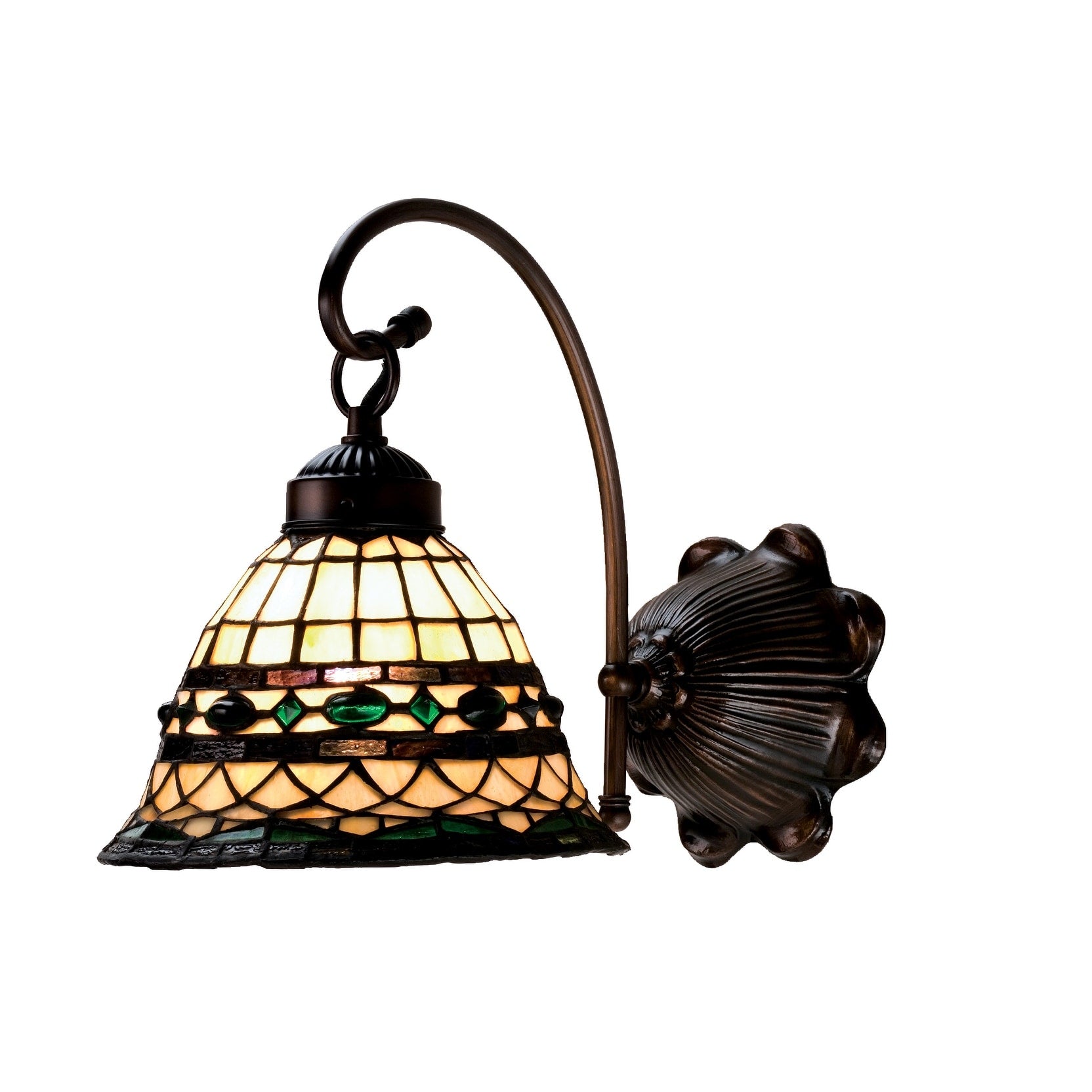 8 W Tiffany Roman Wall Sconce