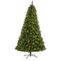 8 Aberdeen Spruce Christmas Tree With 500 Clear Led Lights Green