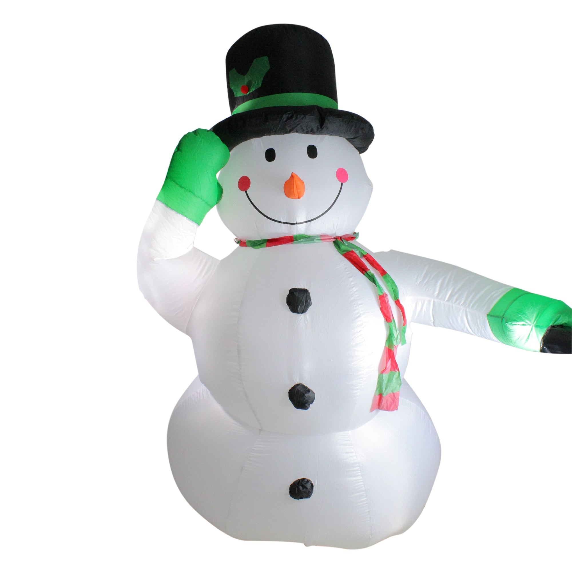 8 Animated Inflatable Lighted Standing Snowman Christmas Outdoor Decoration