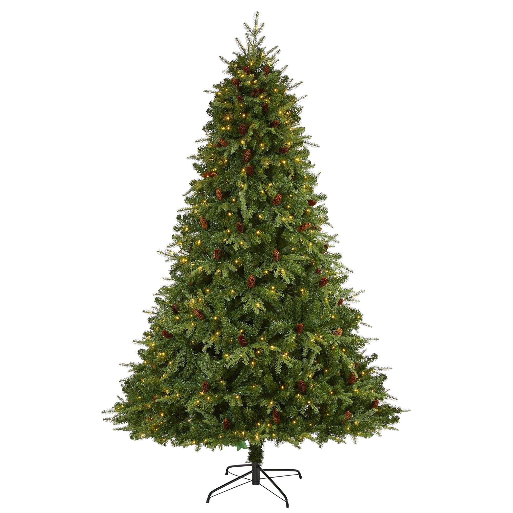 8 Wellington Spruce Natural Look Christmas Tree With 550 Led Green