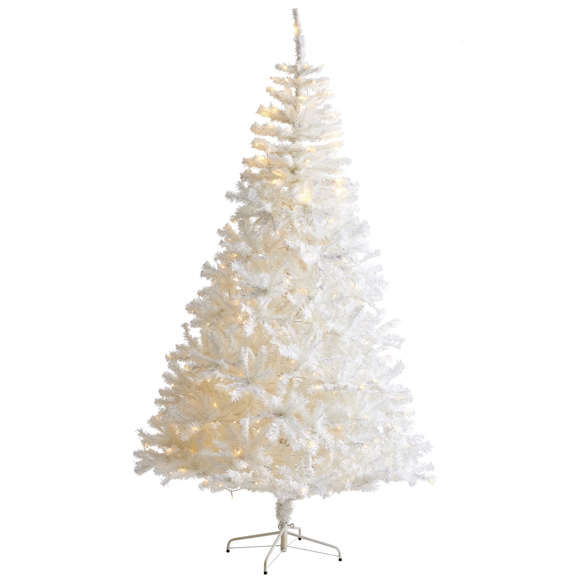 8 White Christmas Tree With 1500 Branches And 450 Led Lights
