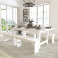 8X40 Farm Table 4 Bench Set