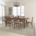 8X40 Farm Table 6 Chair Set