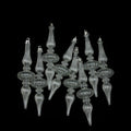 8Ct Clear Transparent Finial Shatterproof Christmas Ornaments 5.25