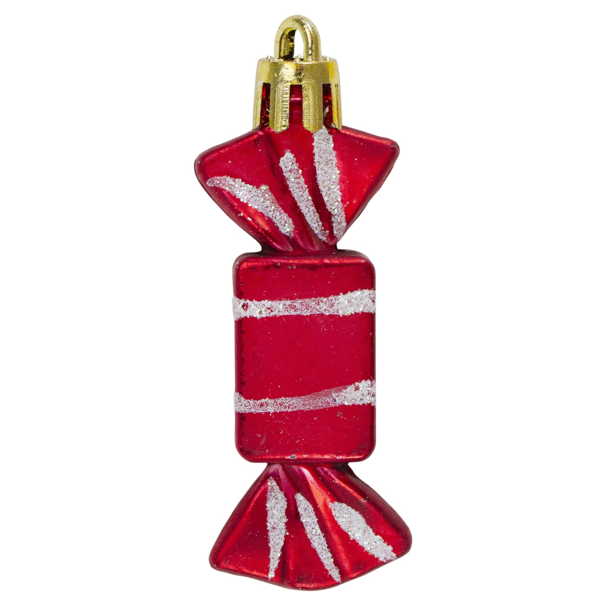 8Ct Red And White Peppermint Shatterproof Christmas Ornaments 2.25