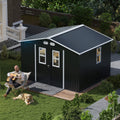 8X10 Outdoor Storage Shed With 4 Daylight Windows And Lockable Doors