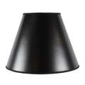 8X16X12 Bold Black With True Gold Lining Hard Back Empire Lampshade