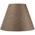 8X16X12 Slip Uno Fitter Hard Back Empire Lampshade Chocolate Burlap