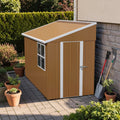 8X4 Ft Heavy Duty Metal Storage Shed With Hinged Door Windows And Vents For Backyard Garden