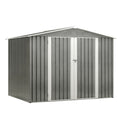 8X6 Ft Outdoor Waterproof Garden Tool Storage Sheds With Metal Foundation With Floor Frame Lockable Hinged Doors Air Vents
