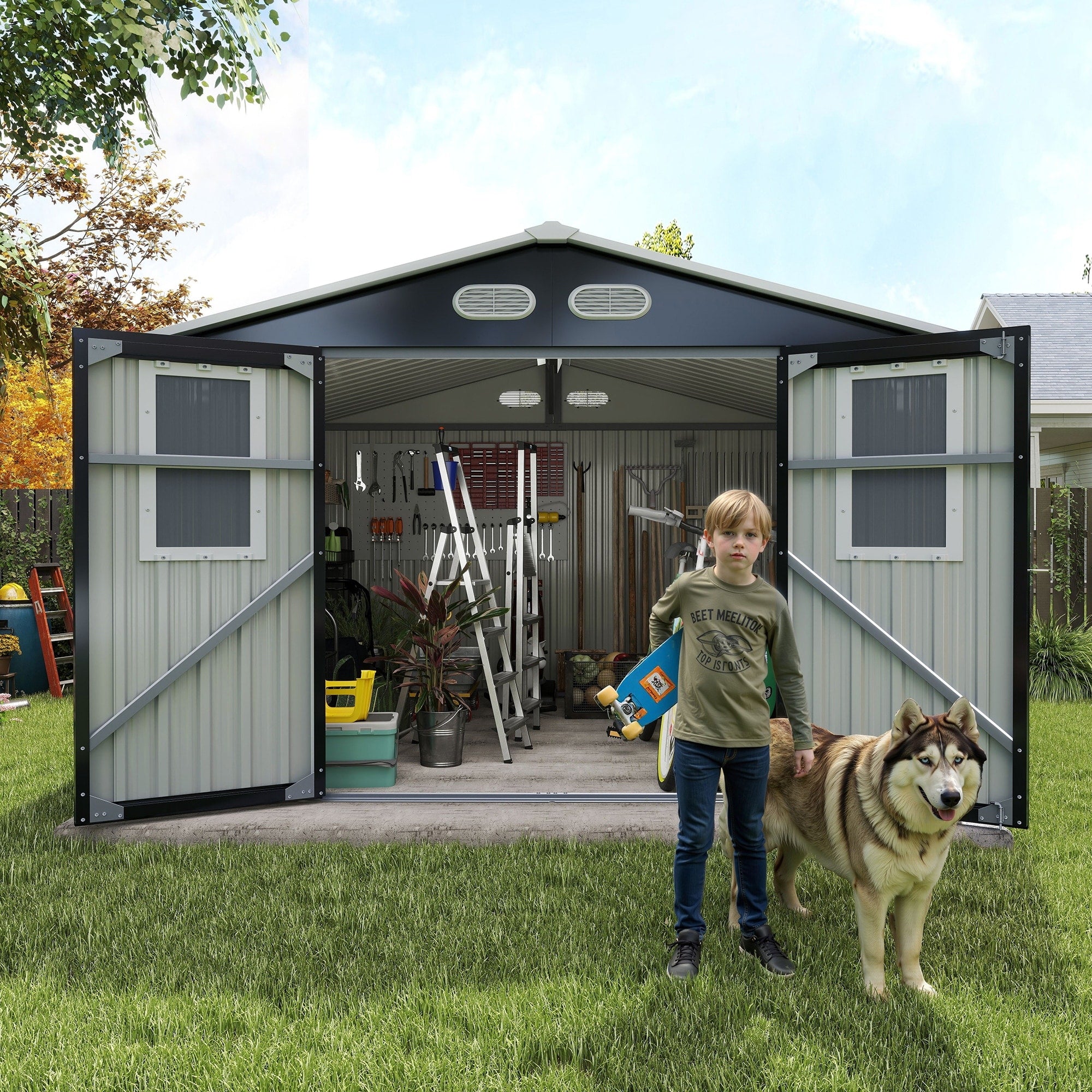 8X8Ft Outdoor Storage Shed