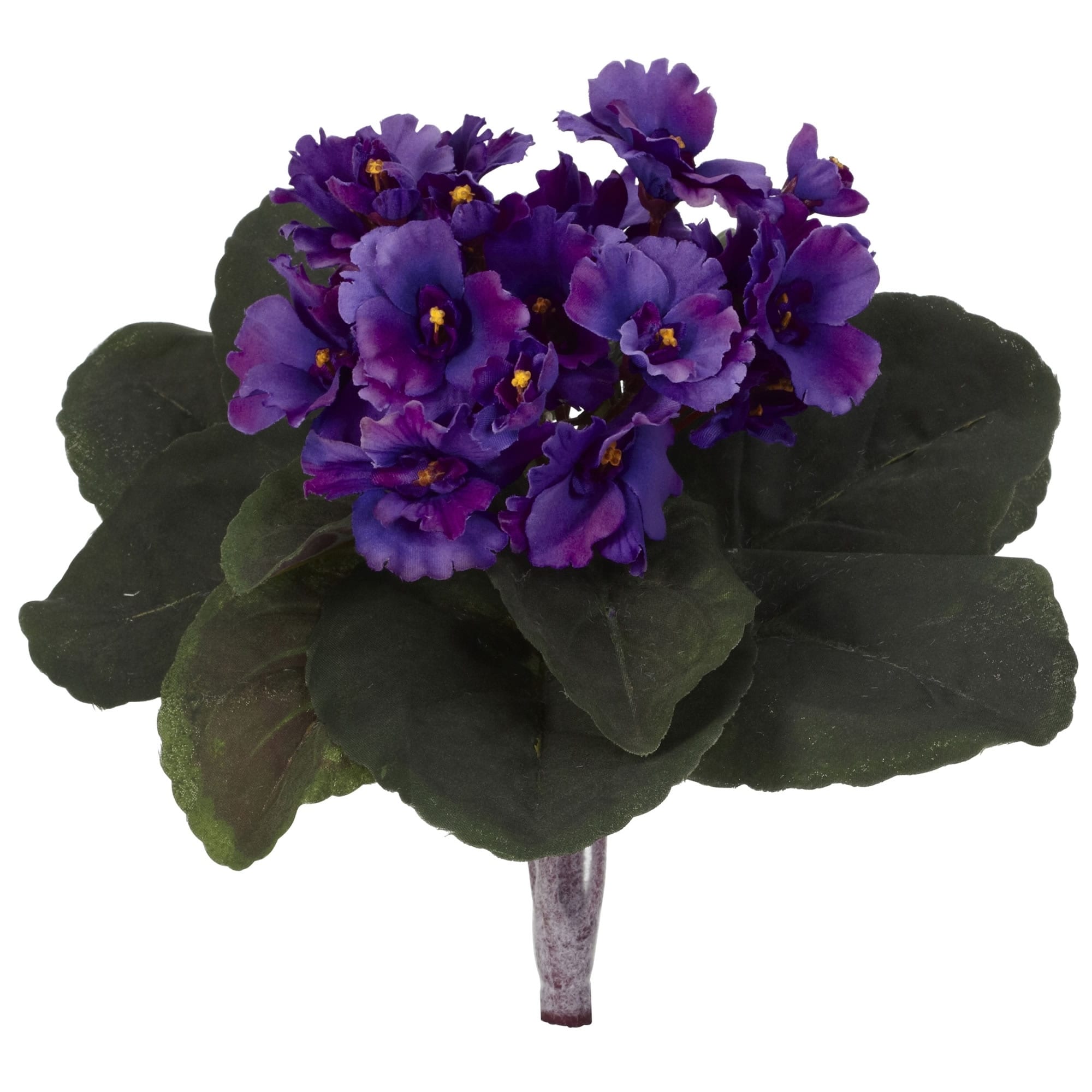 9 African Violet Artificial Plant Set Of 6 H 9 In. W 8 In. D 8 In