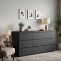 9 Drawer Dresser Chest Of Drawers Living Room Clothing Storage Cabinet Organizer Wardrobe Armoire Closet