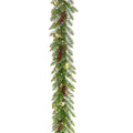 9 Ft. Glittery Gold Dunhill Fir Garland With Battery Operated Led Lights