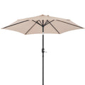 9 Ft. Polyester Market Patio Umbrella With Tilt And Crank