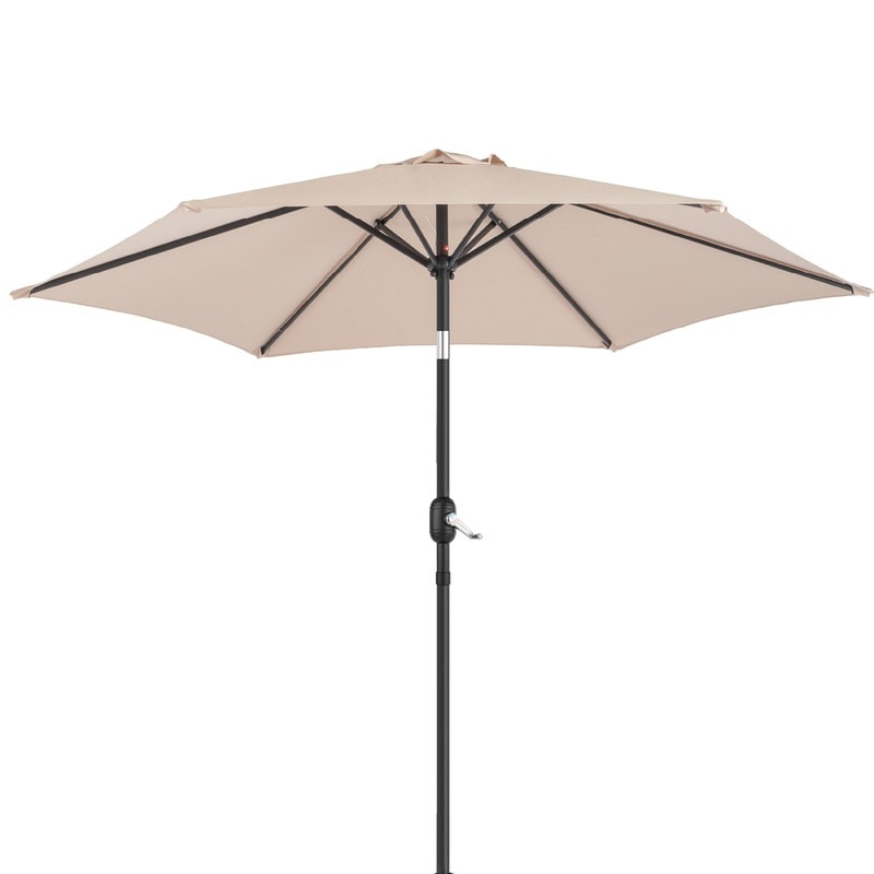 9 Ft. Polyester Market Patio Umbrella With Tilt And Crank