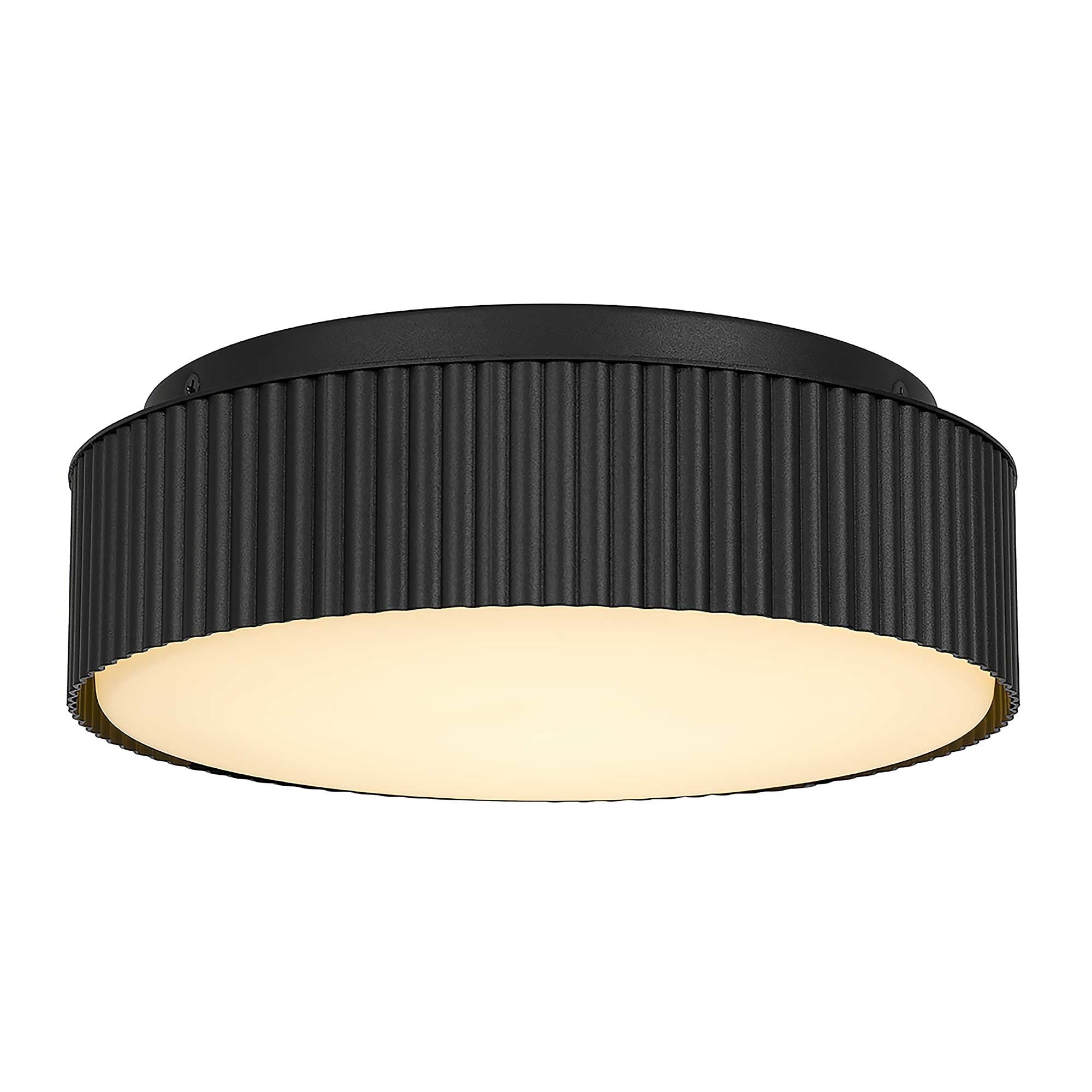9 Inch Black Led Flush Mount