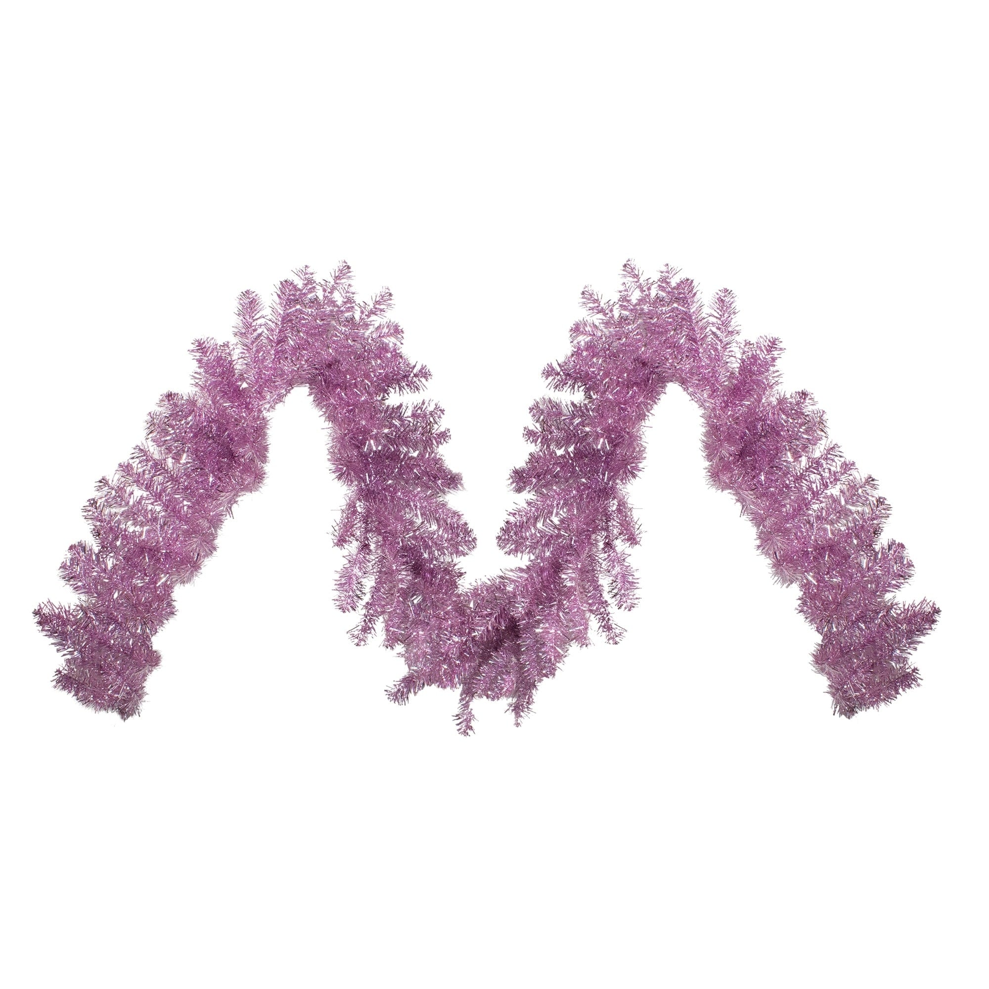 9 X 12 Metallic Pink Artificial Christmas Tinsel Garland Unlit N A N A