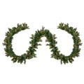 9 X 12 Pre Lit Savannah Spruce Artificial Christmas Garland