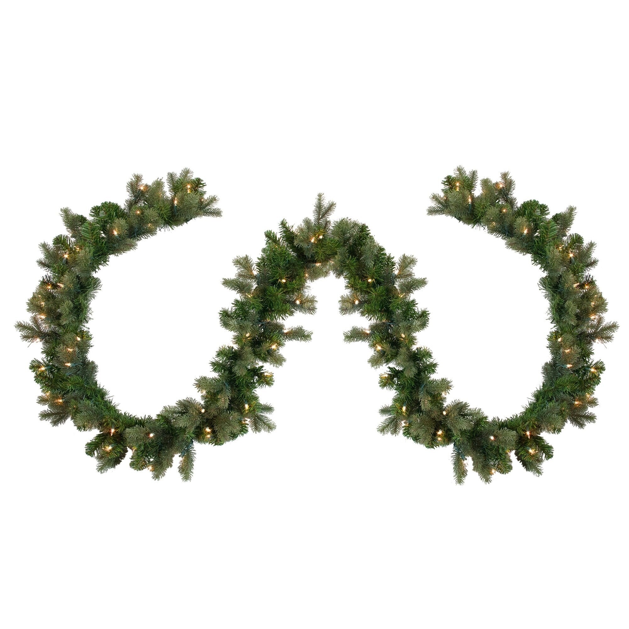 9 X 12 Pre Lit Savannah Spruce Artificial Christmas Garland