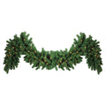 9 X 14 Pre Lit Olympia Pine Artificial Christmas Garland Clear Lights