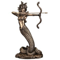 9.06 In H Furious Medusa Shooting Arrow Figurine Poly Resin