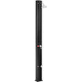 9.3 Gallon Outdoor Solar Heating Shower 7.2Ft Adjustable Shower Head W Base Black