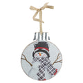 9.5 Black And Red Smiling Snowman Christmas Wall Decor
