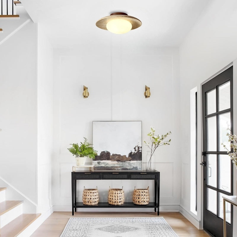 9.8 Lampshade Light Stone Kitchen Light Yellow Hallway Light N A