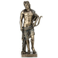 9.92 In H Apollo Holding Lyre Figurine Poly Resin