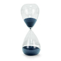 Clear Crystal Glass With Navy Sand 90 Minute Timer