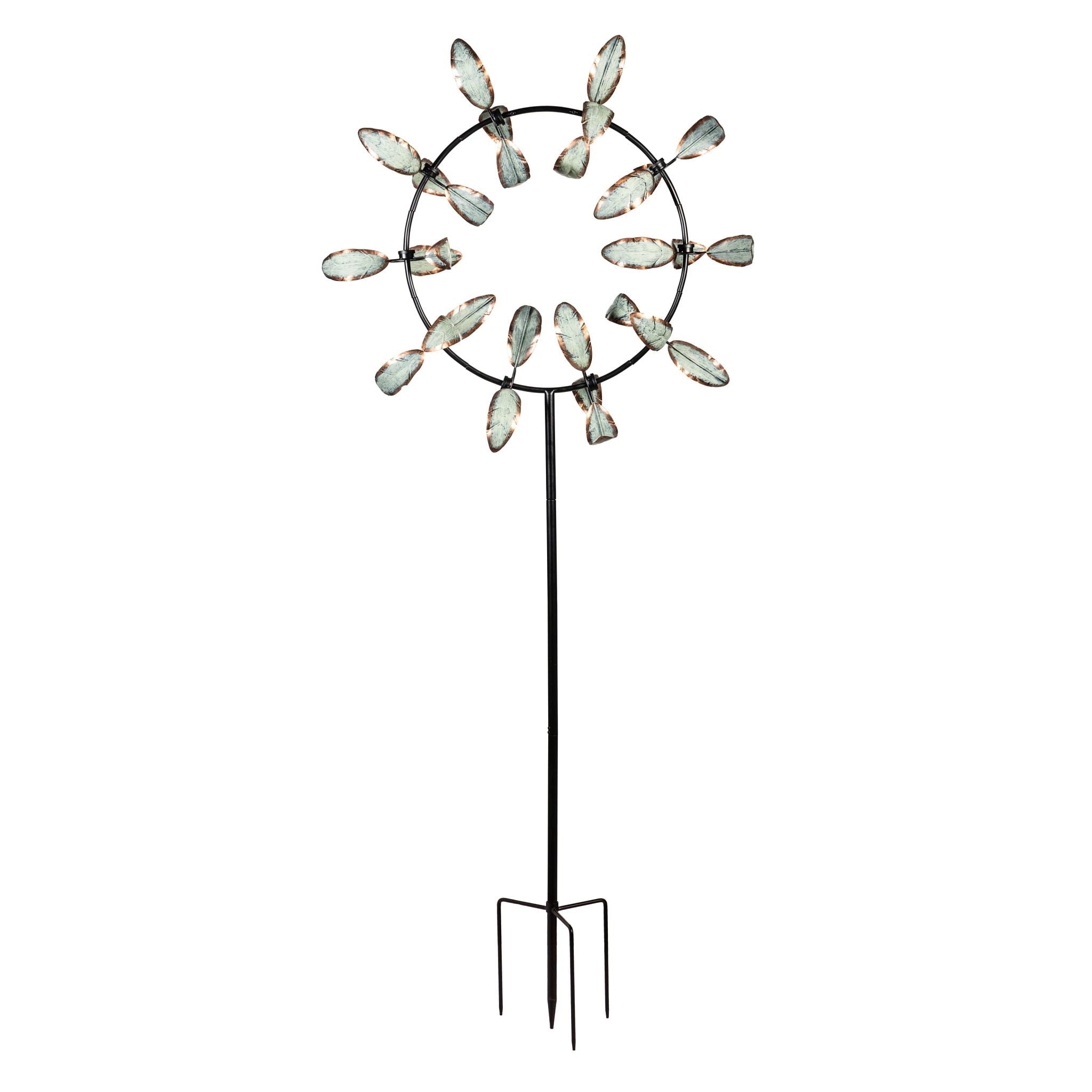 91 In. Metal Pinwheel Prism Wind Spinner