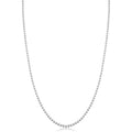 925 Sterling Silver 1.5 Millimeter Polished Ball Chain Necklace For Women 16 30 Inches