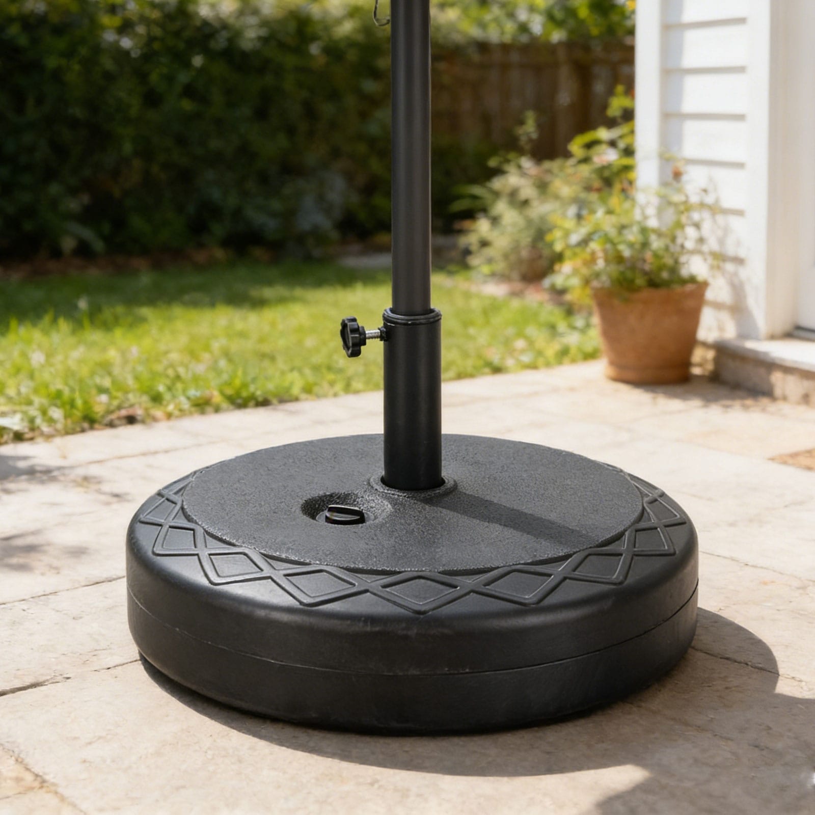 95 Lbs Sand Filled Patio Umbrella Stand Base 67 Lbs Heavy Duty Water Suitable For Base Stand