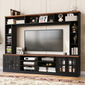 95.5 Wall Unit Entertainment Center With Cabinets For Tvs Up To 80