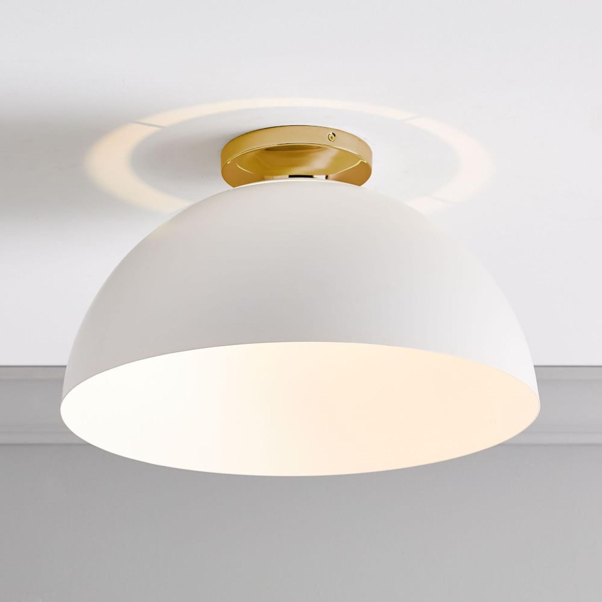 Sculptural Metal Flushmount