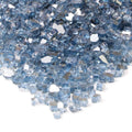 Reflective Blue Colored Fire Glass By Real Flame